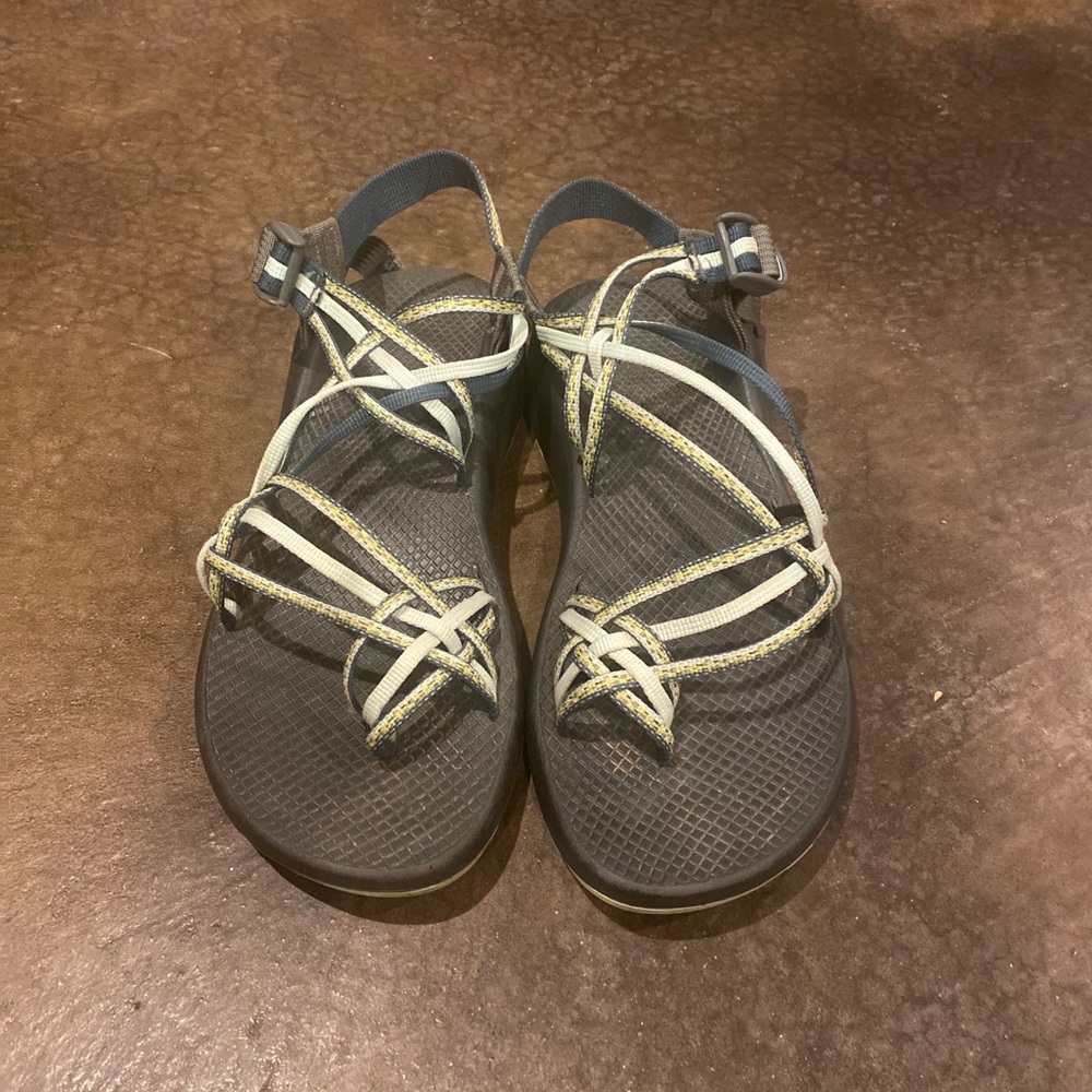 Womens Chaco Blue/Green sandals